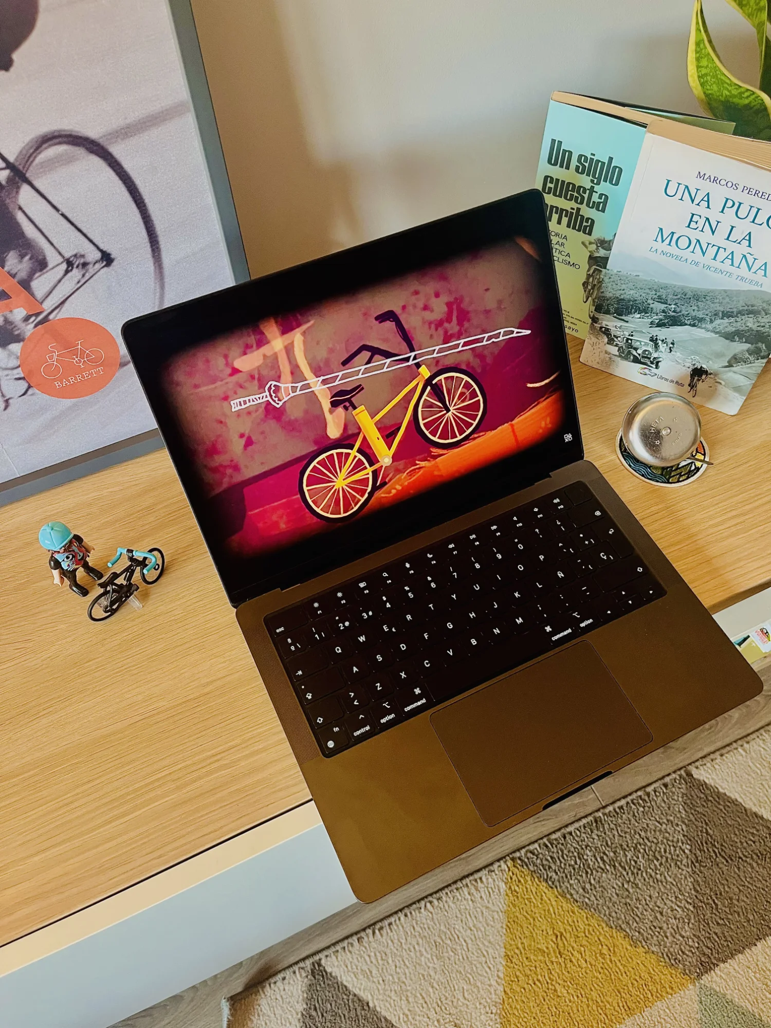 Knights and Bikes en un portátil