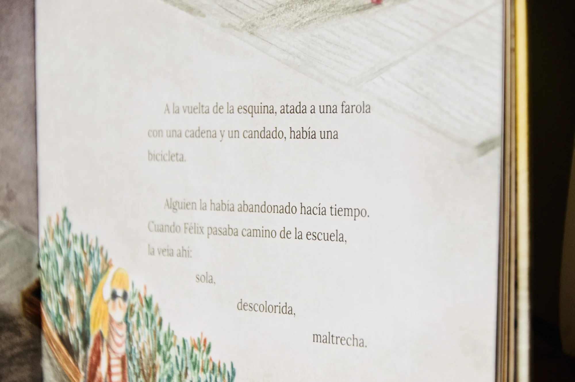 Portada de libro "La bicicleta abandonada"